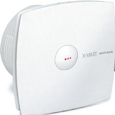 VECTAIRE X-MART WHITE AUTOMATIC, TIMER 10cm BATHROOM/KITCHEN DELUXE AXIAL SLIMLINE EXTRACTOR FAN, XM10AT